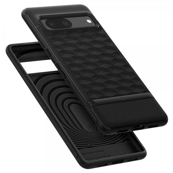 Caseology Google Pixel 7 -suojakuori, Parallax Matte Black