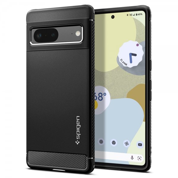 Spigen Google Pixel 7 -suojakuori Rugged Armor Matte Black