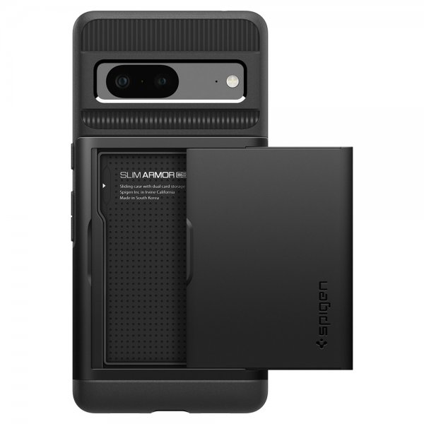 Spigen Google Pixel 7 -suojakuori Slim Armor CS, musta