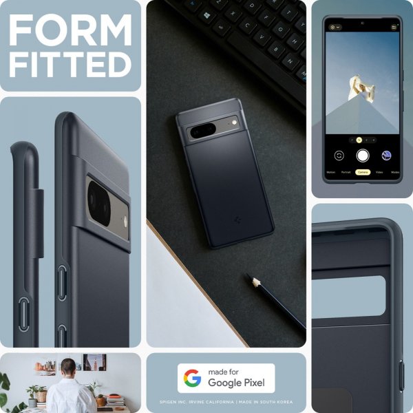 Spigen Google Pixel 7 Thin Fit Metal Slate -suojakuori