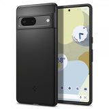Spigen Google Pixel 7 Thin Fit -suojakuori, musta