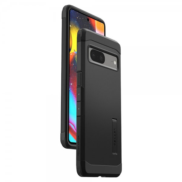 Spigen Google Pixel 7 Suojakuori Tough Armor Musta