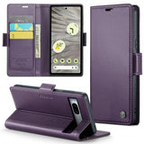 CaseMe Google Pixel 7a Kotelo 023 Series Violetti