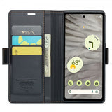 CaseMe Google Pixel 7a Kotelo 023 Series Musta