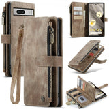 CaseMe Google Pixel 7a -suojakotelo C30-sarja, ruskea