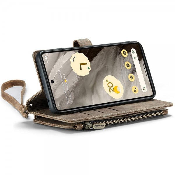 CaseMe Google Pixel 7a -suojakotelo C30-sarja, ruskea