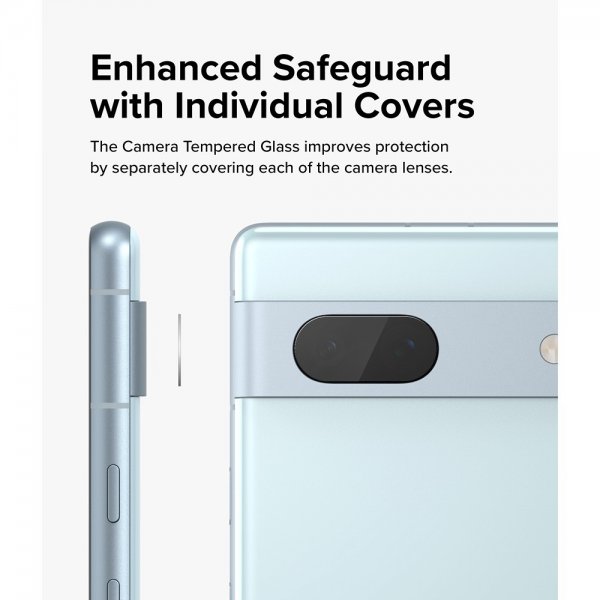 Ringke Google Pixel 7a -kameranssuoja, lasinen, 3 kpl