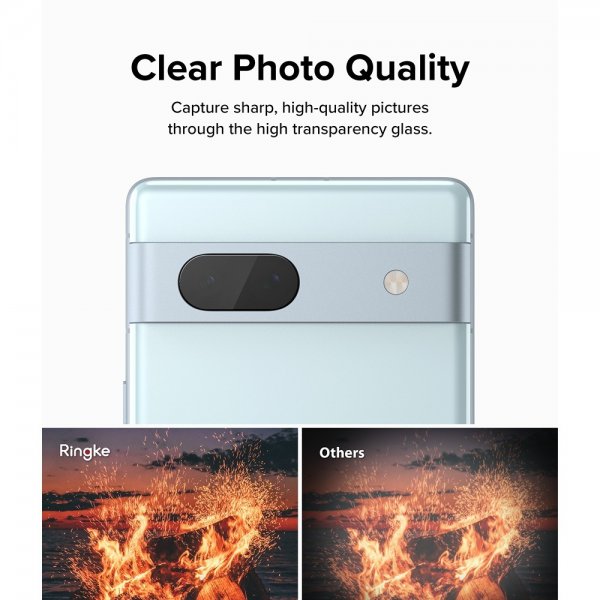 Ringke Google Pixel 7a -kameranssuoja, lasinen, 3 kpl