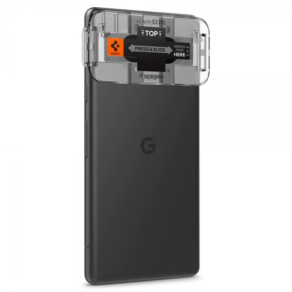 Spigen Google Pixel 7a Kameran suojalasi.tR EZ Fit Optiikka 2 kpl Musta
