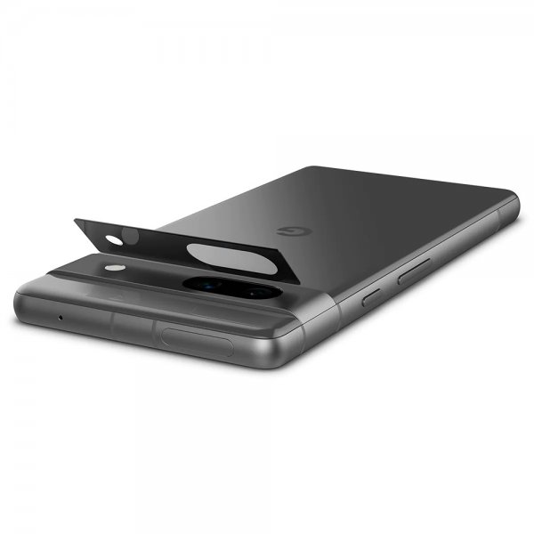 Spigen Google Pixel 7a Kameran suojalasi.tR EZ Fit Optiikka 2 kpl Musta
