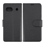 Google Pixel 7a -suojakotelo, jossa teline, musta