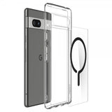 Spigen Google Pixel 7a -suojakuori Ultra Hybrid OneTap Metal Ring MagFit, musta