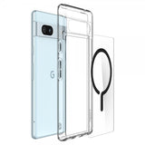 Spigen Google Pixel 7a -suojakuori Ultra Hybrid OneTap Metal Ring MagFit, musta