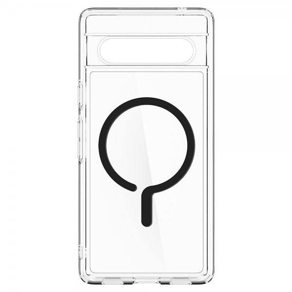 Spigen Google Pixel 7a -suojakuori Ultra Hybrid OneTap Metal Ring MagFit, musta