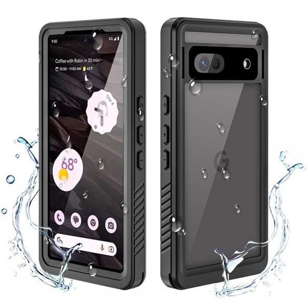 Redpepper Google Pixel 7a Vedenkestävä IP68 Suojakuori, musta