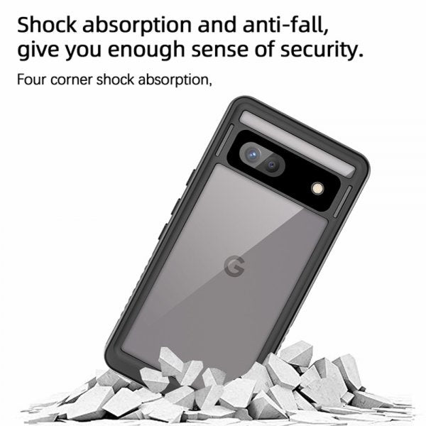 Redpepper Google Pixel 7a Vedenkestävä IP68 Suojakuori, musta