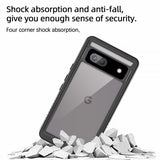 Redpepper Google Pixel 7a Vedenkestävä IP68 Suojakuori, musta
