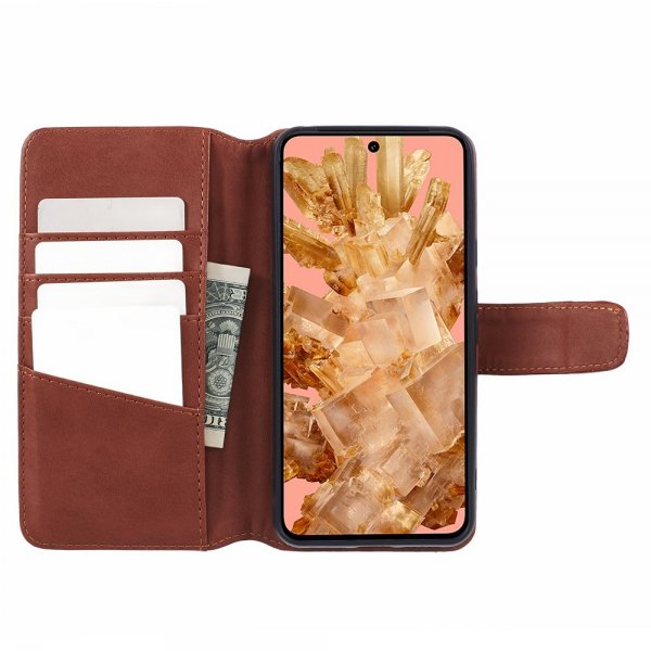 Nordic Covers Google Pixel 8 -kotelo Essential Leather Maple Brown