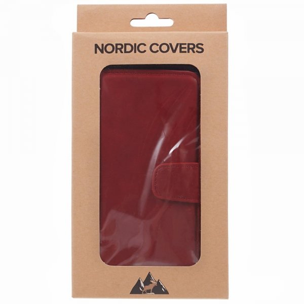 Nordic Covers Google Pixel 8 Pro Essential Leather -suojakotelo, Poppy Red