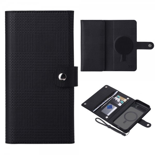 VILI Google Pixel 8 Pro Kotelo irrotettavalla kuorella GHB-sarja MagSafe Musta