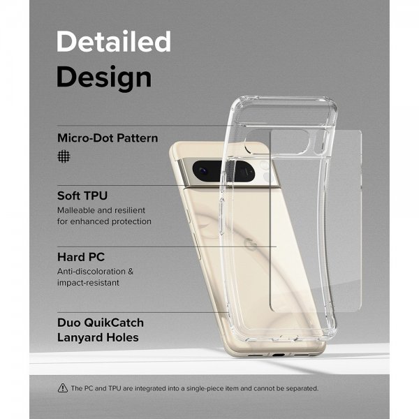 Ringke Google Pixel 8 Pro Suojakuori Fusion Clear