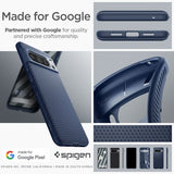 Spigen Google Pixel 8 Pro -suojakuori, Liquid Air, tummansininen