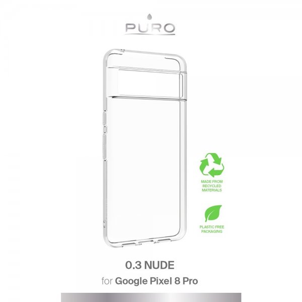 Puro Google Pixel 8 Pro Suojakuori Läpinäkyvä
