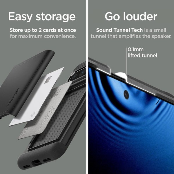 Spigen Google Pixel 8 Pro -suojakuori Slim Armor CS, musta