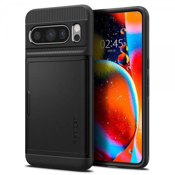 Spigen Google Pixel 8 Pro -suojakuori Slim Armor CS, musta