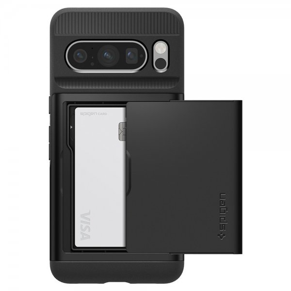 Spigen Google Pixel 8 Pro -suojakuori Slim Armor CS, musta
