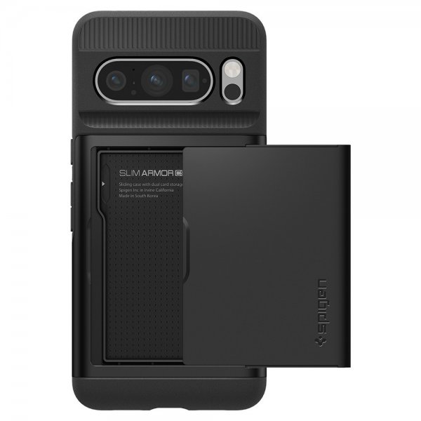 Spigen Google Pixel 8 Pro -suojakuori Slim Armor CS, musta