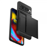 Spigen Google Pixel 8 Pro -suojakuori Slim Armor CS, musta