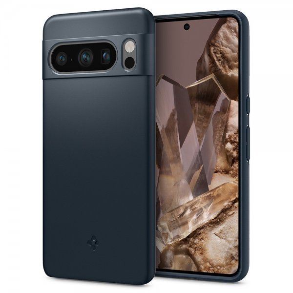 Spigen Google Pixel 8 Pro -kuori Thin Fit, Metal Slate