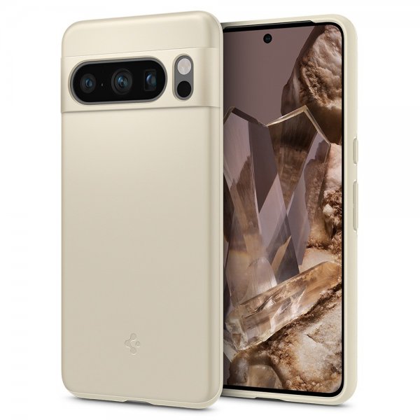 Spigen Google Pixel 8 Pro Thin Fit -suojakuori, Mute Beige
