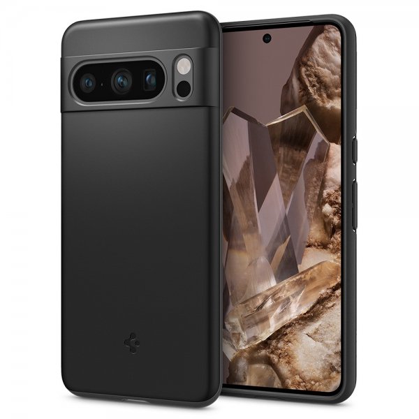 Spigen Google Pixel 8 Pro Thin Fit -suojakuori, musta