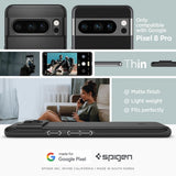 Spigen Google Pixel 8 Pro Thin Fit -suojakuori, musta