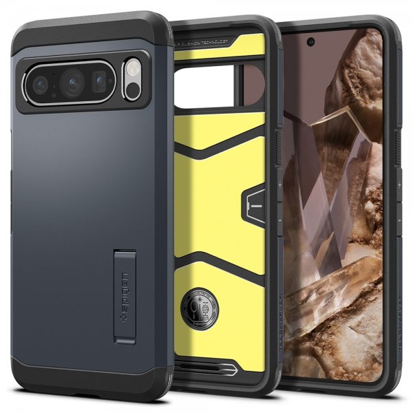 Spigen Google Pixel 8 Pro Suojakuori Tough Armor Metal Slate