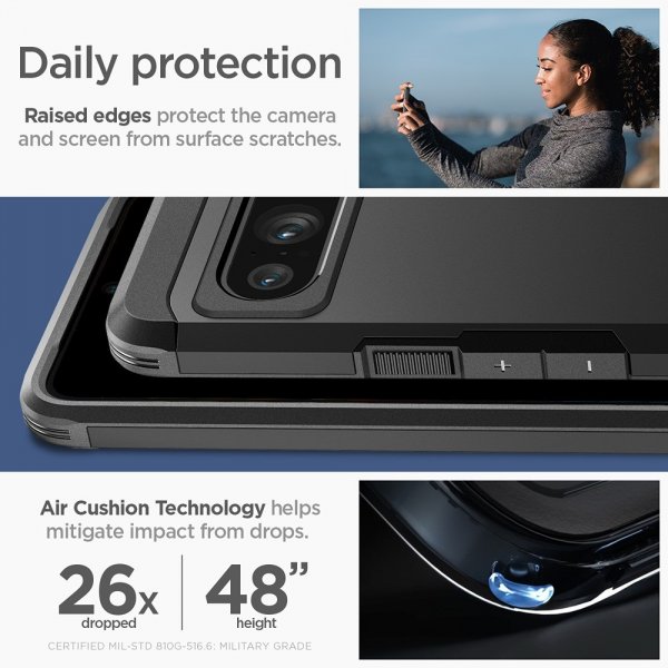Spigen Google Pixel 8 Pro Suojakuori Tough Armor Musta