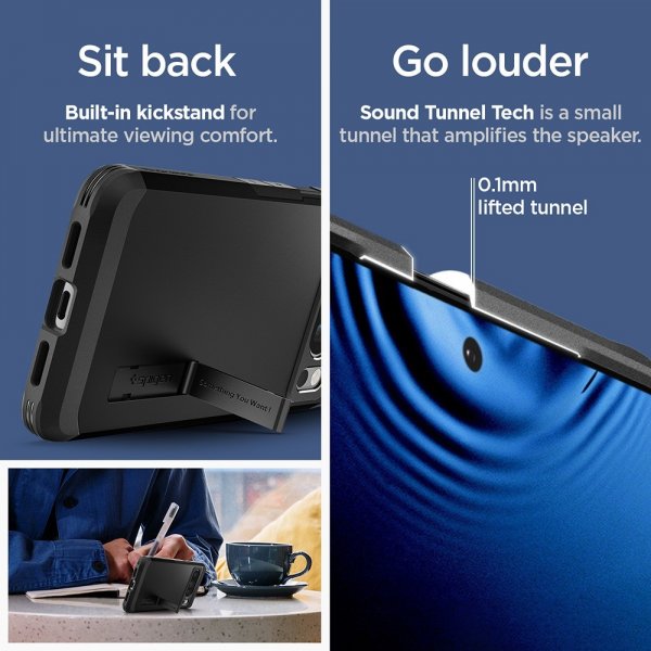 Spigen Google Pixel 8 Pro Suojakuori Tough Armor Musta