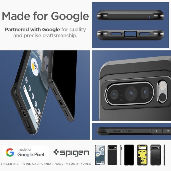 Spigen Google Pixel 8 Pro Suojakuori Tough Armor Musta