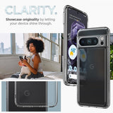 Spigen Google Pixel 8 Pro Ultra Hybrid -suojakuori, läpinäkyvä
