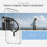 Spigen Google Pixel 8 -suojakuori Ultra Hybrid OneTap Ring MagFit, musta
