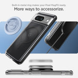 Spigen Google Pixel 8 -suojakuori Ultra Hybrid OneTap Ring MagFit, musta
