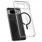 Spigen Google Pixel 8 -suojakuori Ultra Hybrid OneTap Ring MagFit, musta