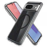Spigen Google Pixel 8 -suojakuori Ultra Hybrid OneTap Ring MagFit, musta