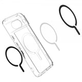 Spigen Google Pixel 8 -suojakuori Ultra Hybrid OneTap Ring MagFit, musta