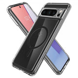 Spigen Google Pixel 8 Pro -kuori Ultra Hybrid OneTap Ring MagFit, musta