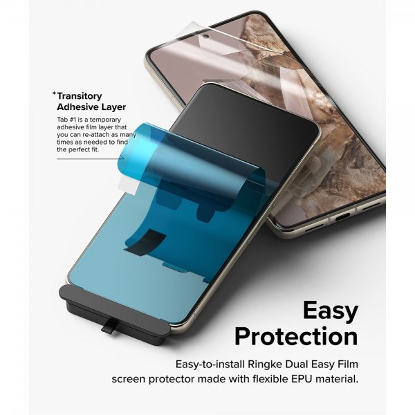 Ringke Google Pixel 8 Pro -näytönsuoja Dual Easy Film 2 kpl