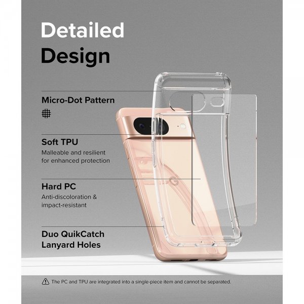 Ringke Google Pixel 8 Suojakuori Fusion Clear