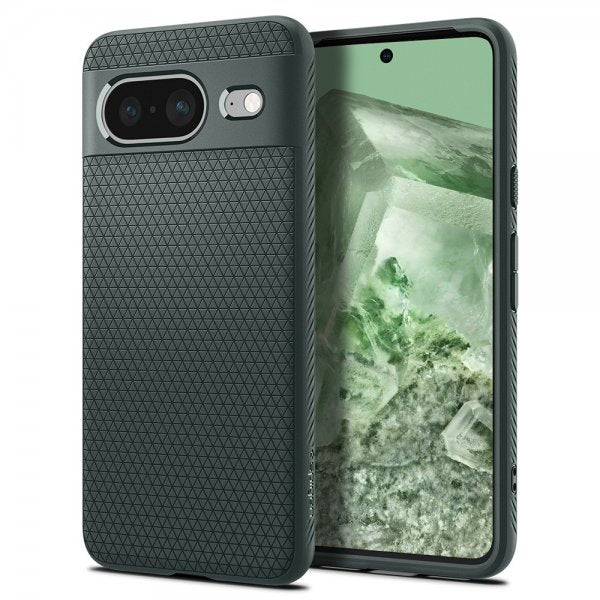 Spigen Google Pixel 8 -kuori Liquid Air Abyss Green